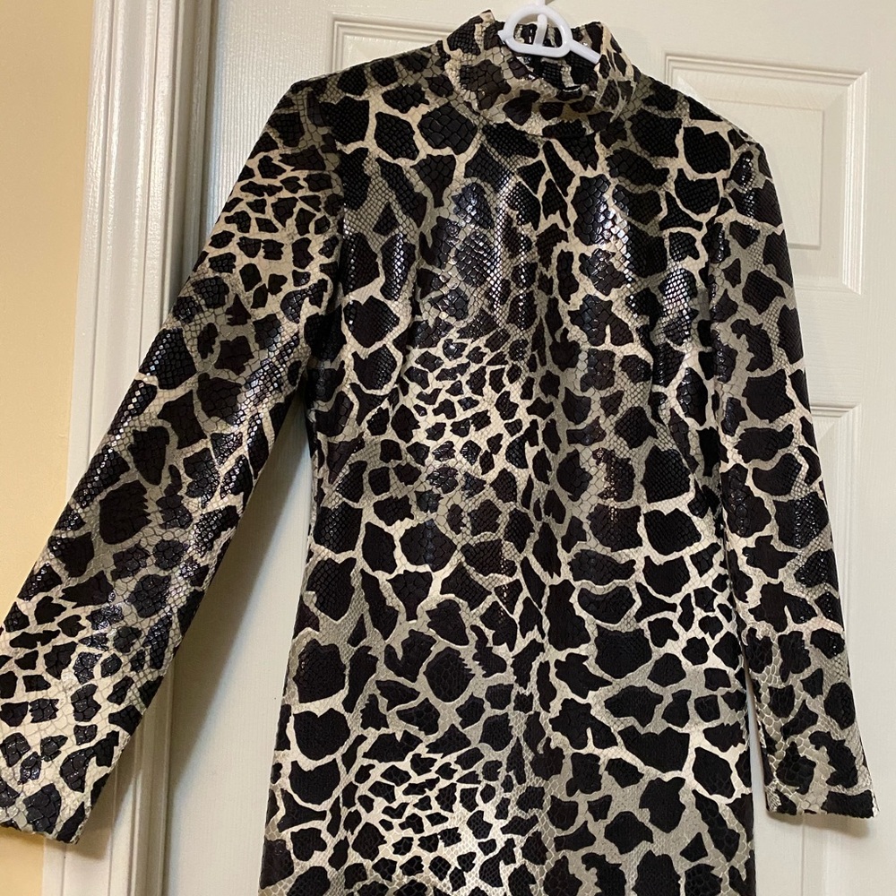 Essential Dress Co Snakeskin Print Dress- Size 8